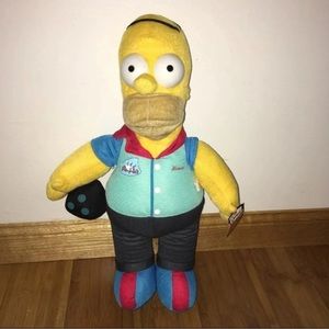 NWT The Simpsons Homer Simpson Bowling Outfit Plush